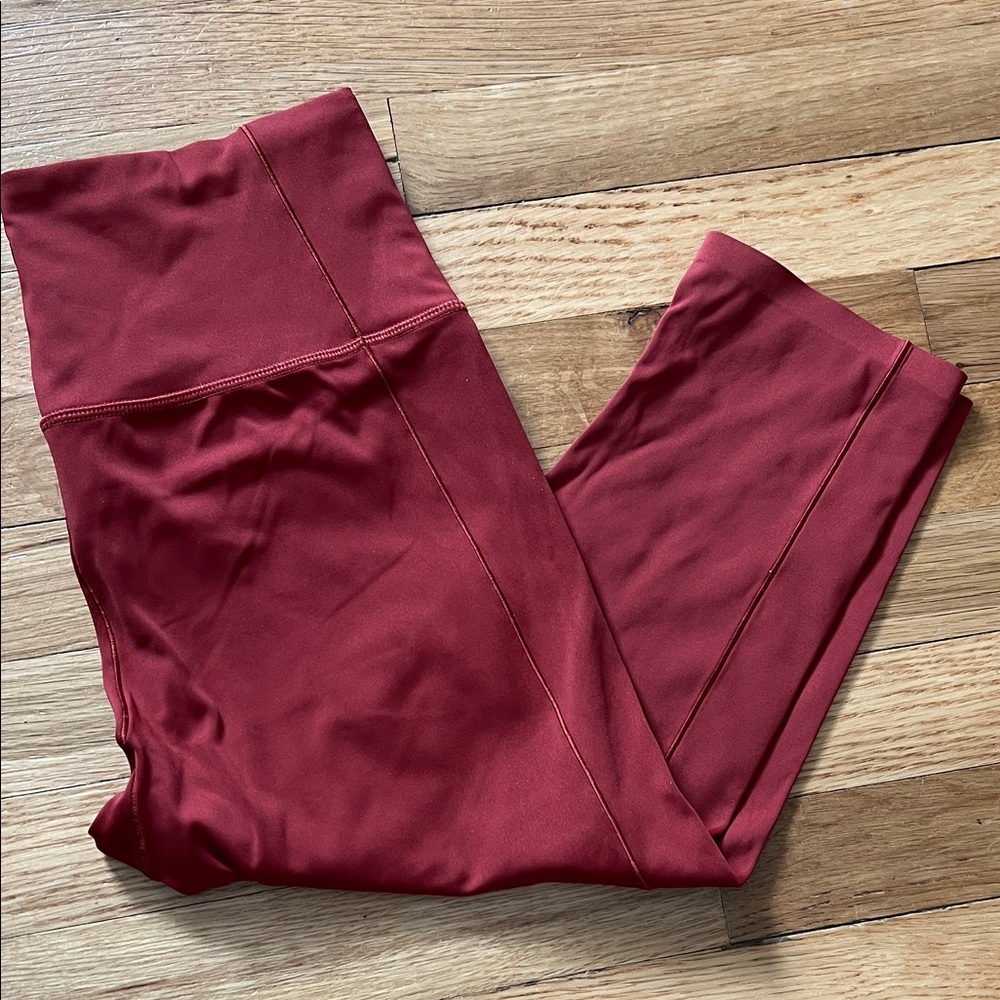 CALIA by Carrie Underwood Rust Capri High-Waist Leggings